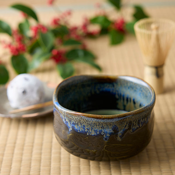 Shikian Matcha Bowl【Blue-Black】