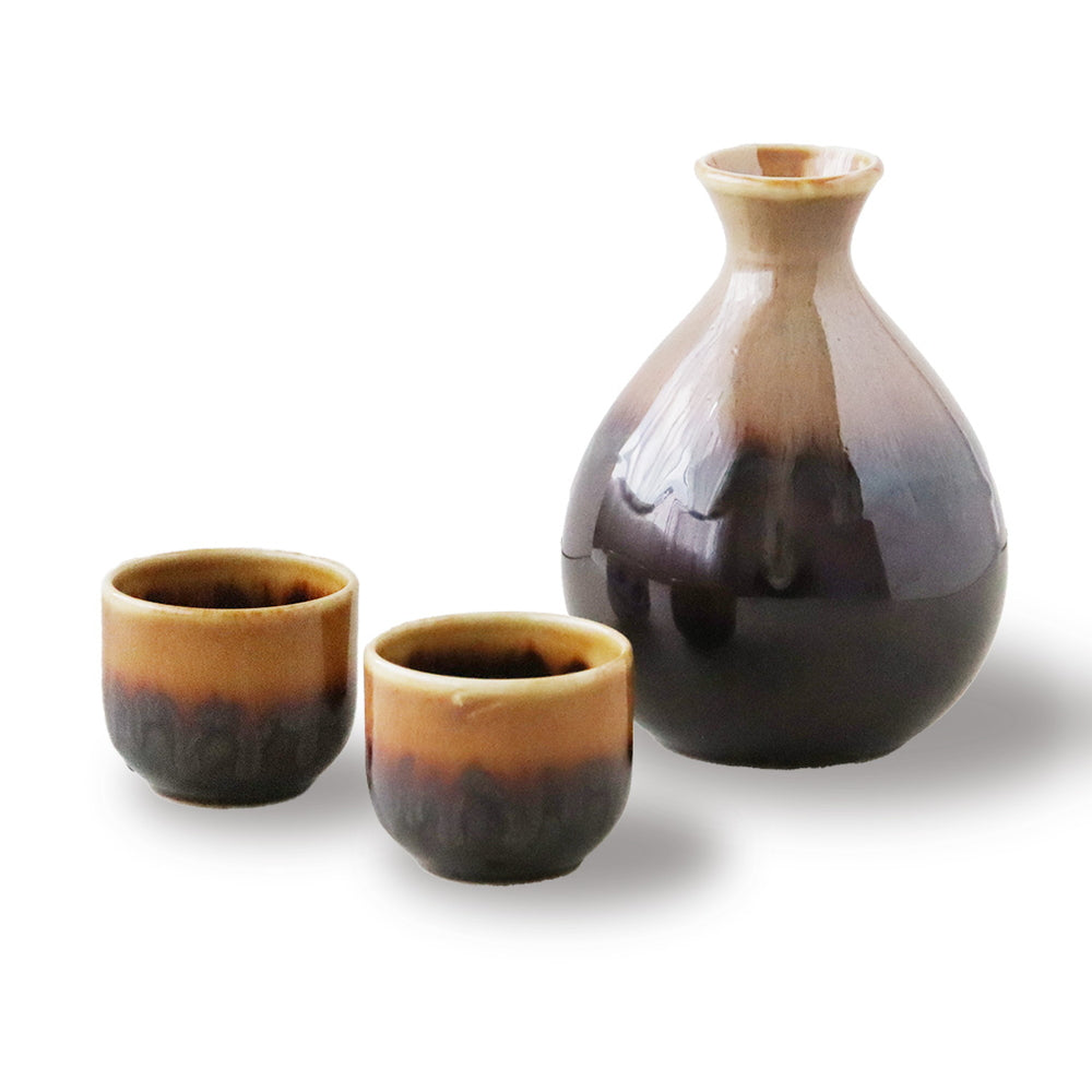 Yellow Glaze Sake Set