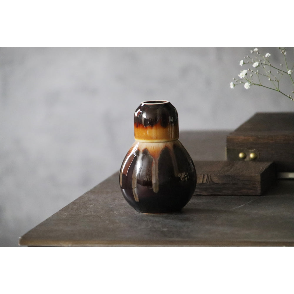 Yellow Glaze Sake Set